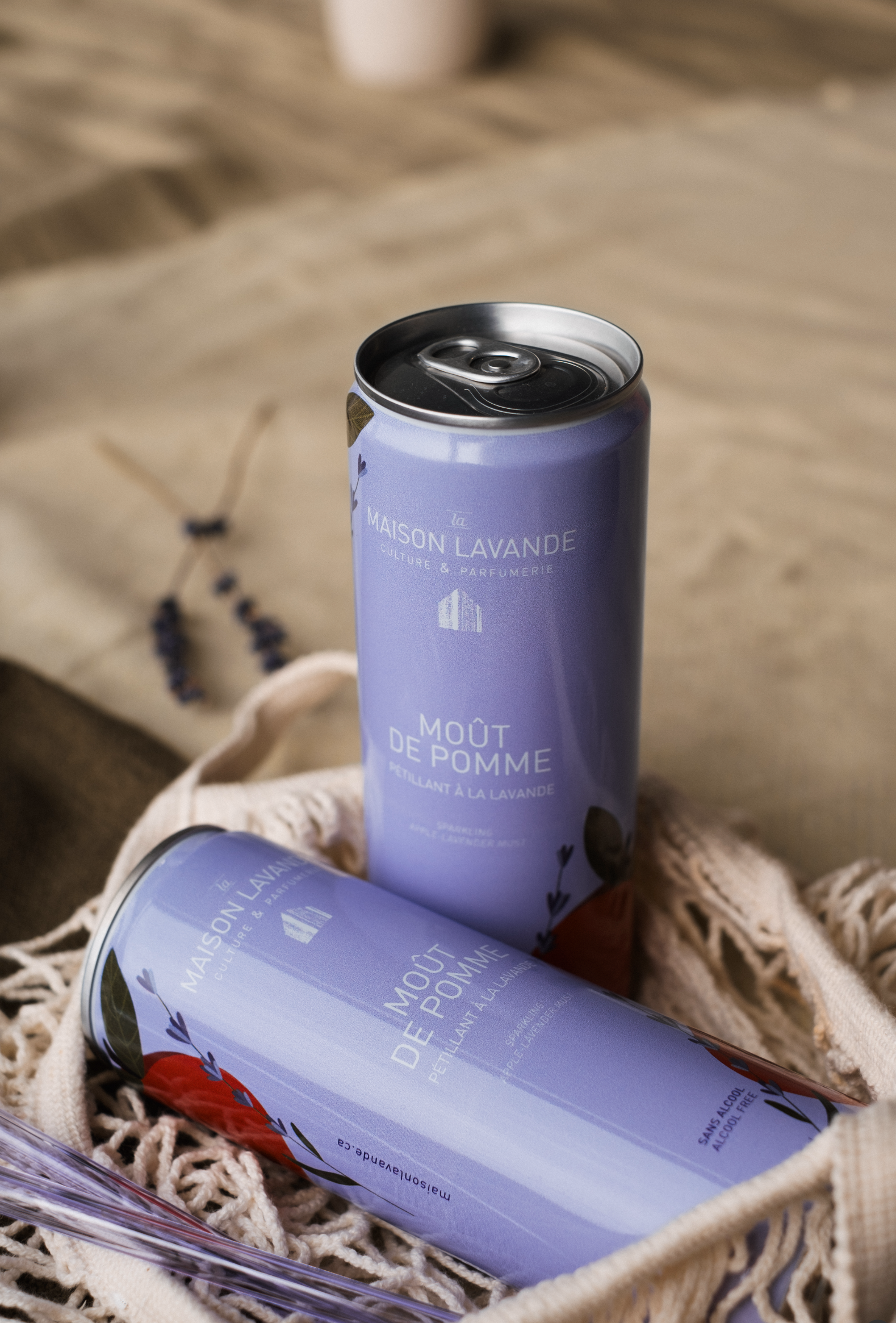 Sparkling apple-lavender must - Can + deposit fee – La Maison Lavande