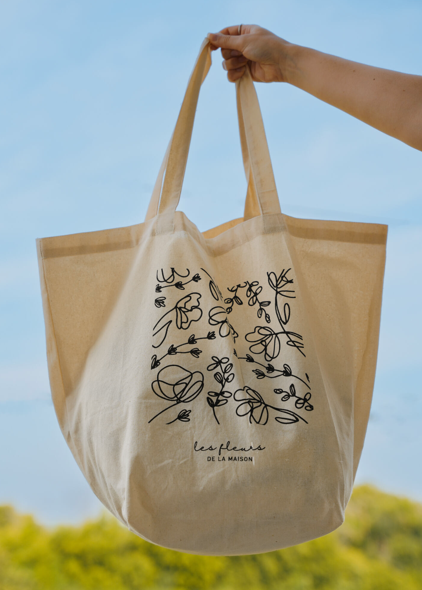 Reusable cotton bag Tote Maison Lavande