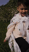 Mousseline de bambou - Gentils Monstres||Bamboo muslin swaddles - Little Monsters