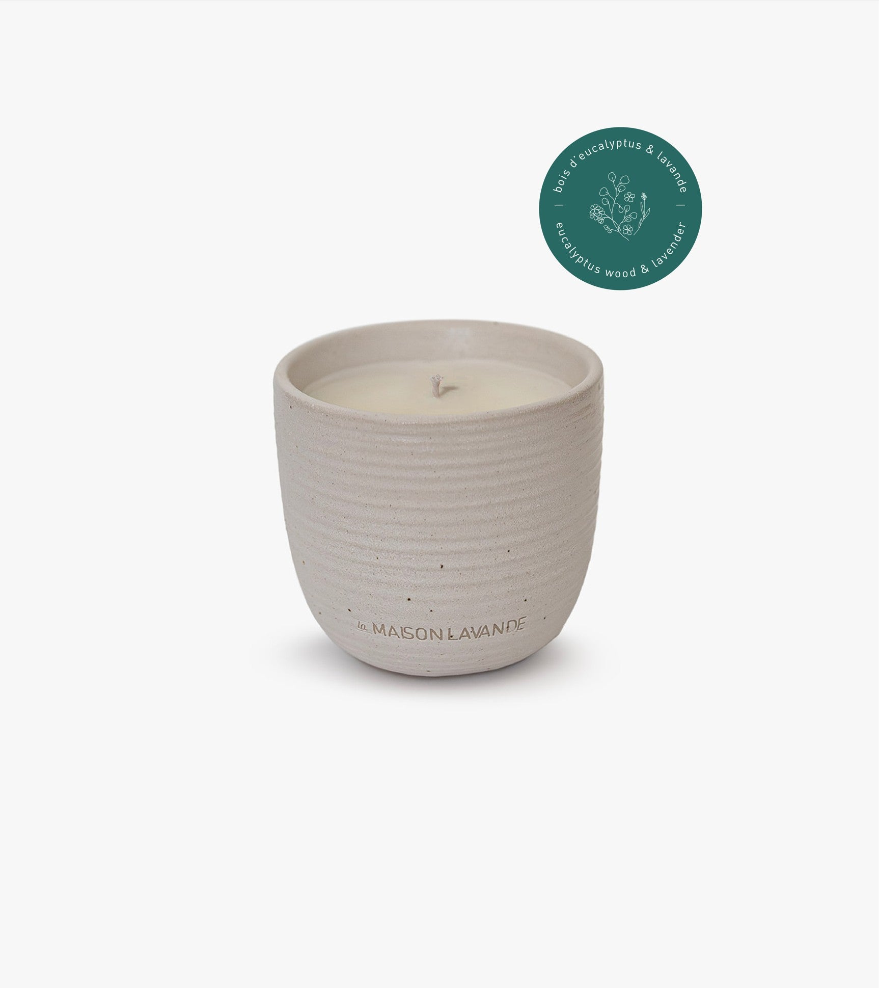 Bougie cire de soya - Bois d'Eucalyptus et Lavande