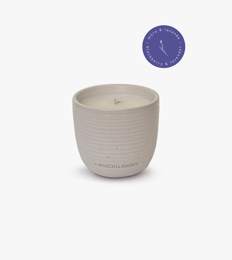 Bougie - Mure et lavande mèche cotton - La Maison Lavande