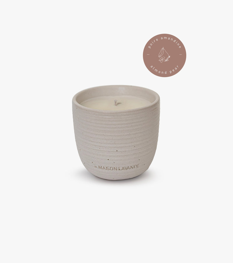 Bougie cire de soya - Poire amandine