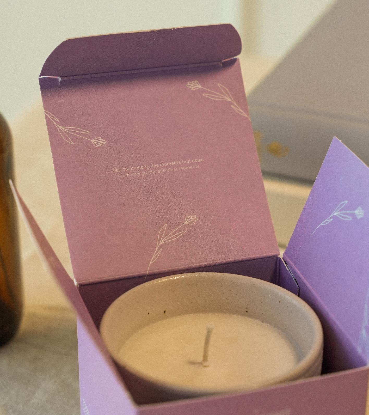 Bougie cire de soya - Pure Lavande