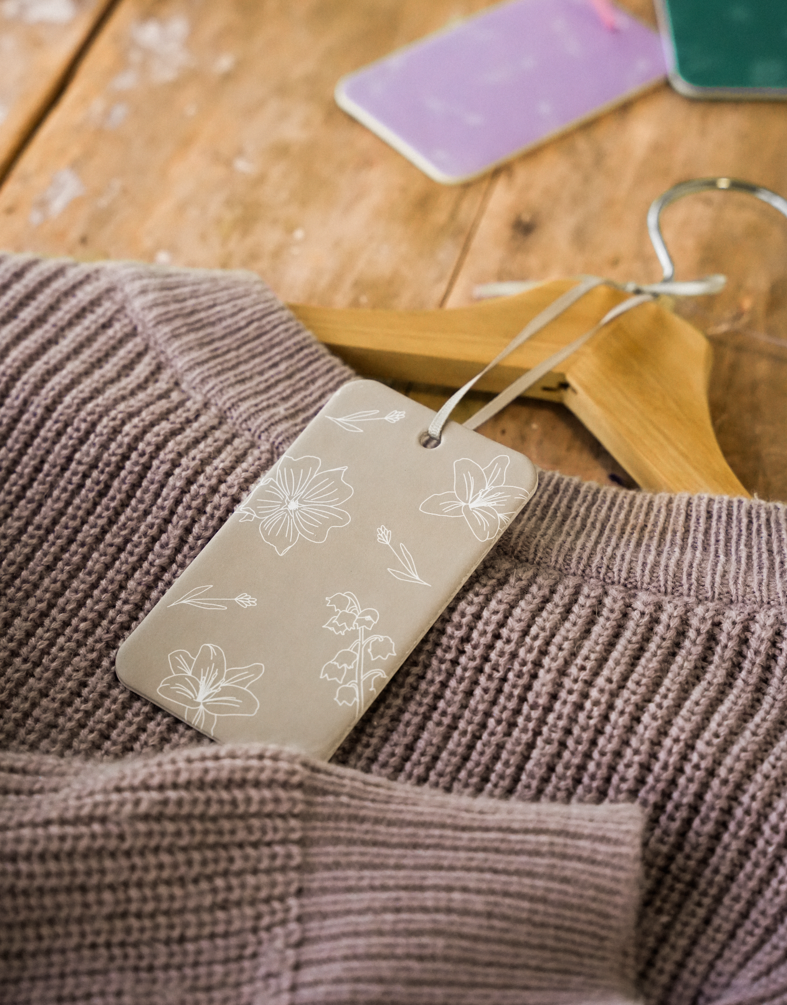 Scented Cardboard - White Cotton & Lavender
