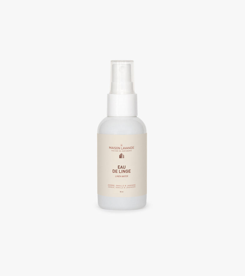 Eau de linge - Ambre, vanille & lavande