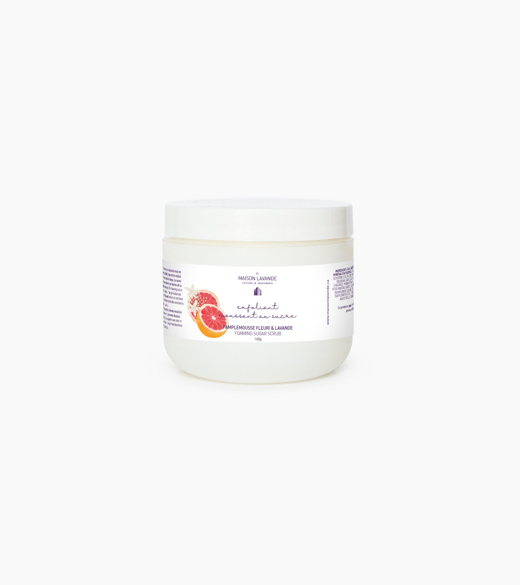 Exfoliant moussant - Pamplemousse fleuri & Lavande || Sugar scrub - Grapefruit blossom & Lavender