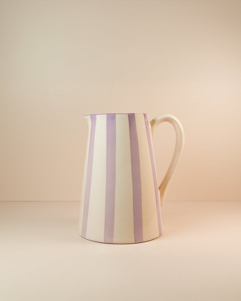 Vase en ceramique a rayures par La Maison Lavande