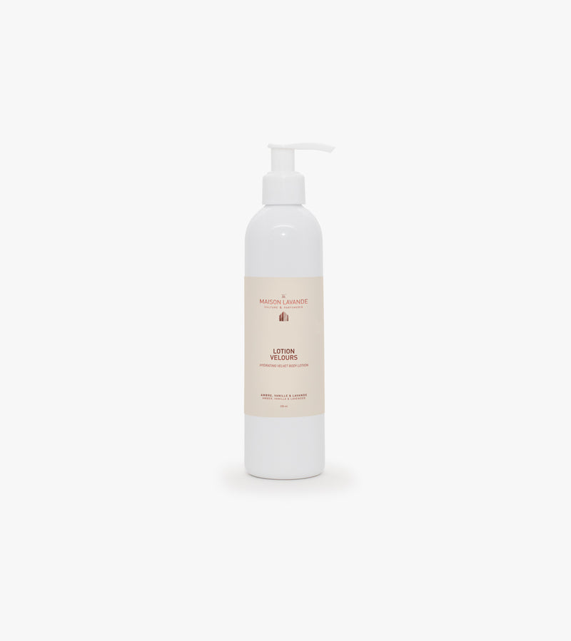 Lotion velours - Ambre, vanille & lavande