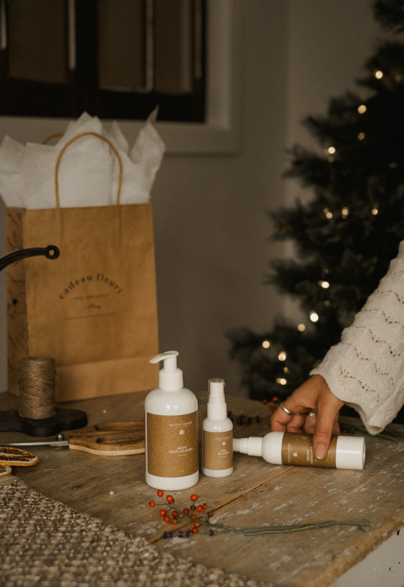 Savon pour les mains, eau de linge et bruine ambiance - Cedre et lavande