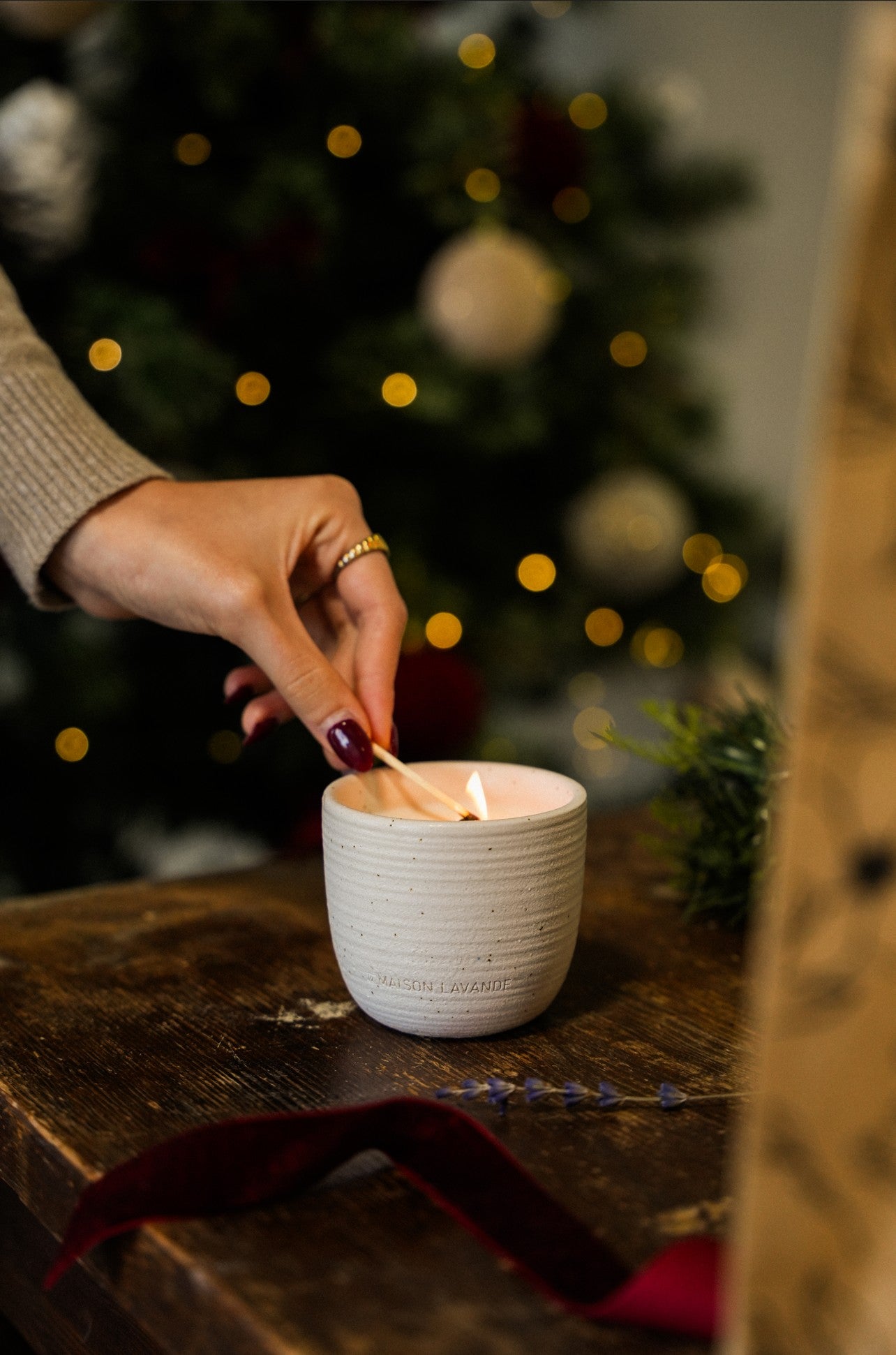 Bougie cire de soya - Cedre et Lavande