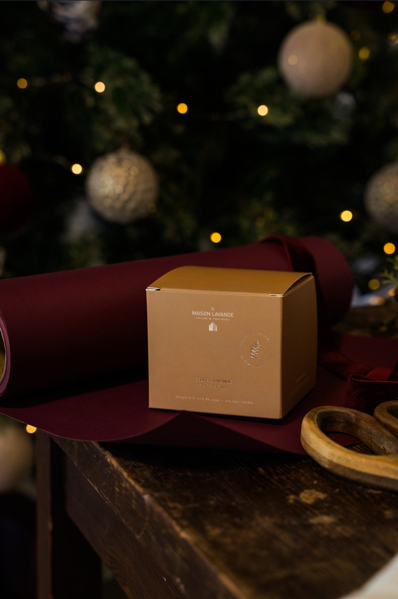 Bougie cire de soya - Cedre et Lavande