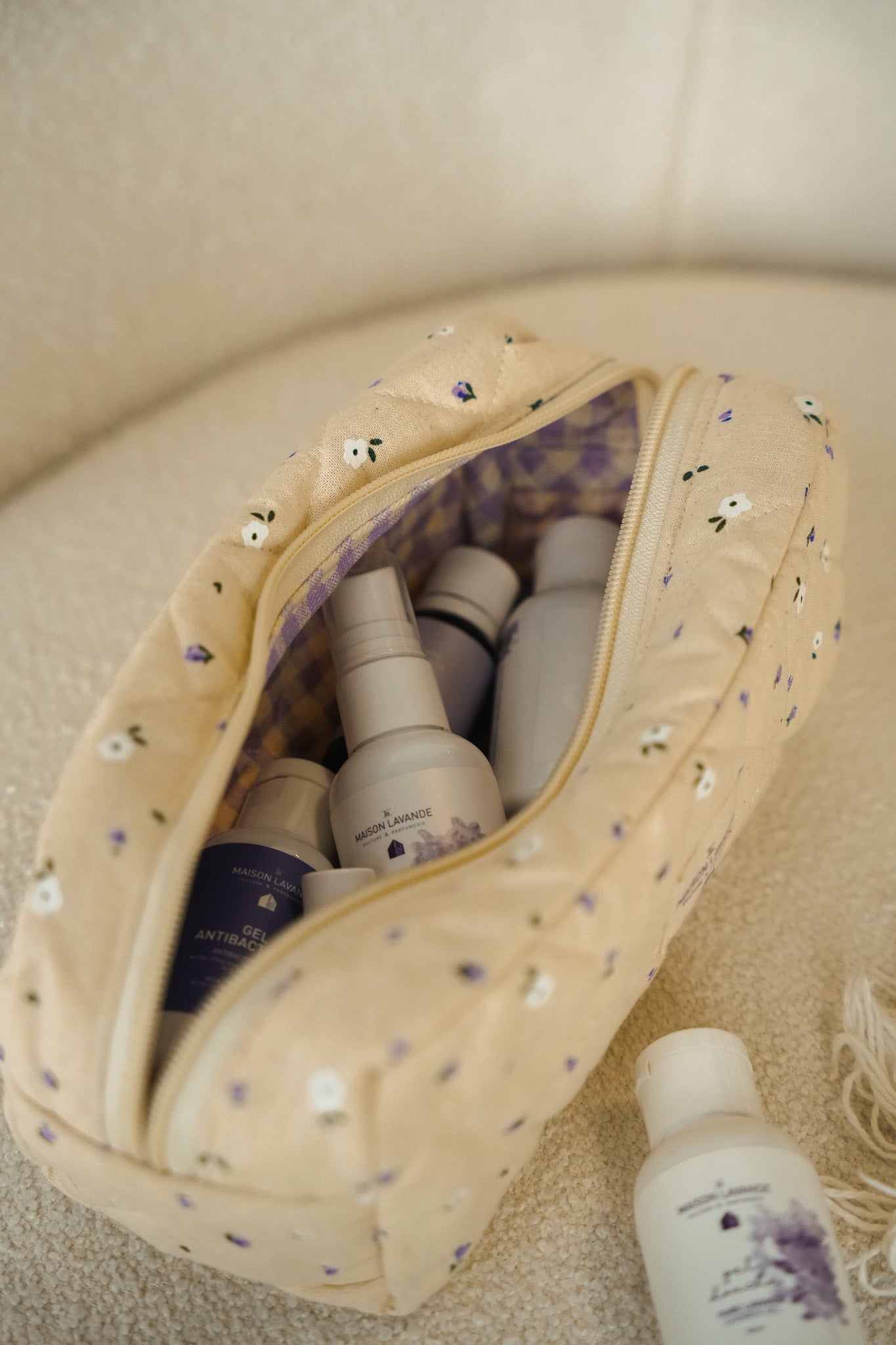 Petite trousse - Fleurs & carreaux