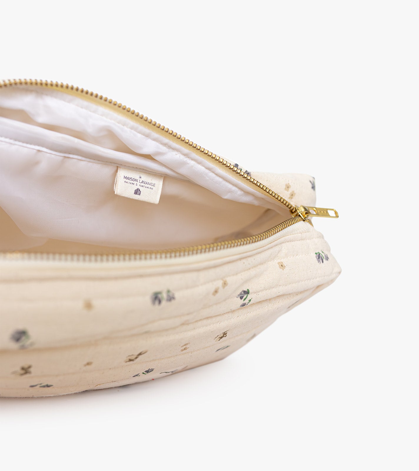 Linen travel bag - Wavy Botanical