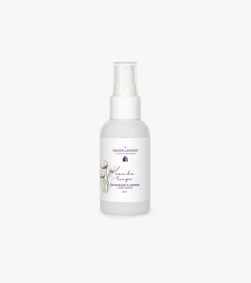 Eau de linge - Coton Blanc & lavande