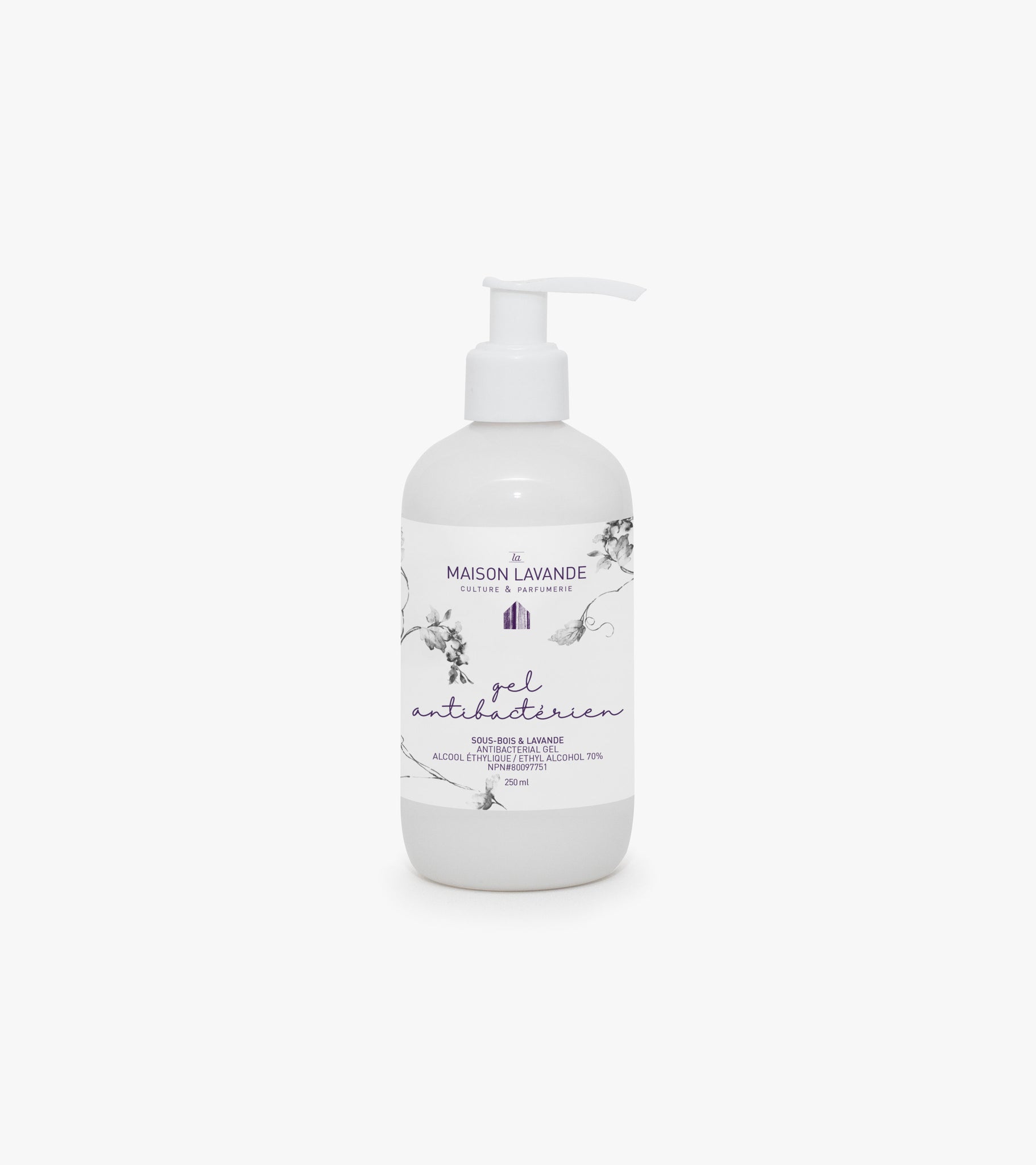 Gel antibactérien - Sous-bois & lavande||Antibacterial gel - Underwood & lavender