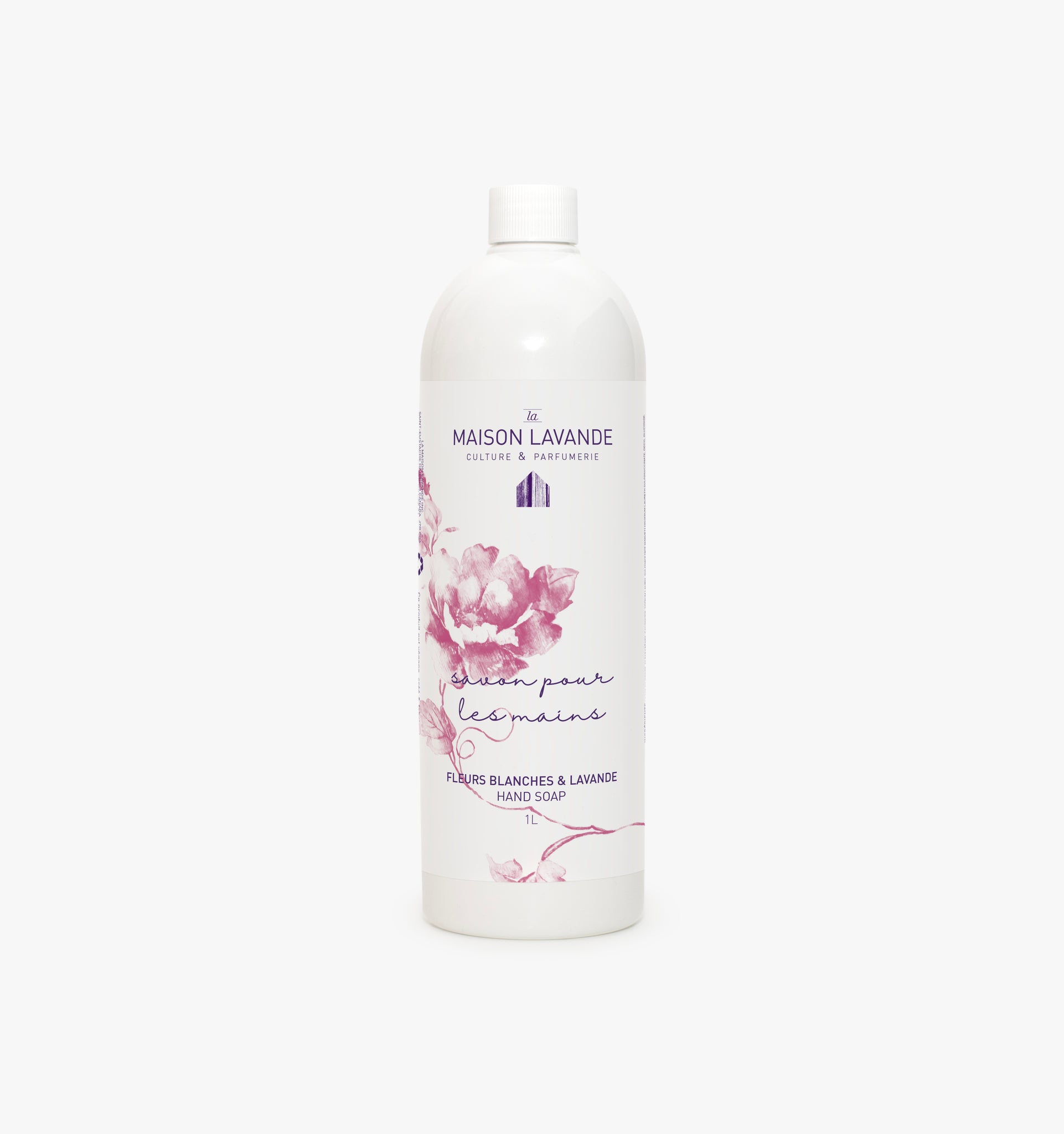 Savon pour les mains - Fleurs blanches & lavande ||Hand gel soap - White Flowers & Lavender